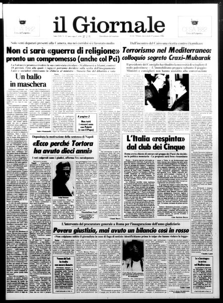 Il giornale : quotidiano del mattino